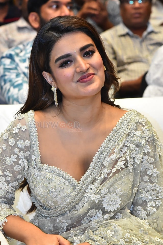 Heroine Nidhhi Agerwal at Hara Hara Veera Mallu Movie Asura Hananam Song Launch Event Photos 24