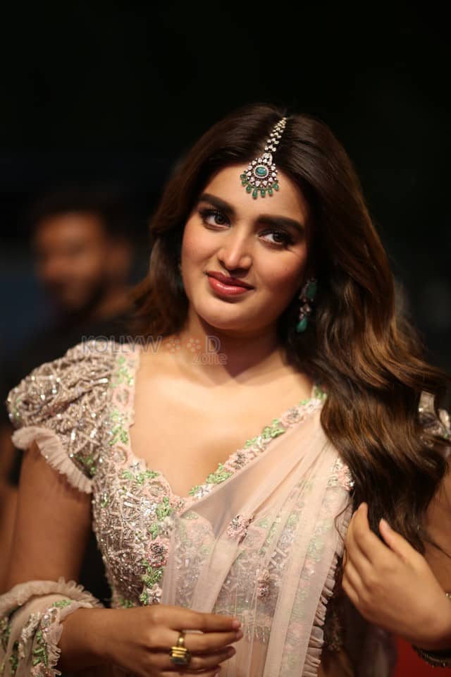 Heroine Nidhhi Agerwal at Hari Hara Veera Mallu Pre Release Event Pictures 06