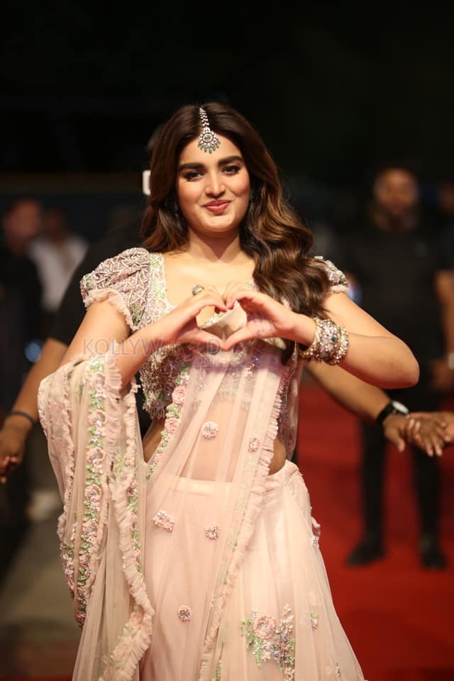Heroine Nidhhi Agerwal at Hari Hara Veera Mallu Pre Release Event Pictures 22