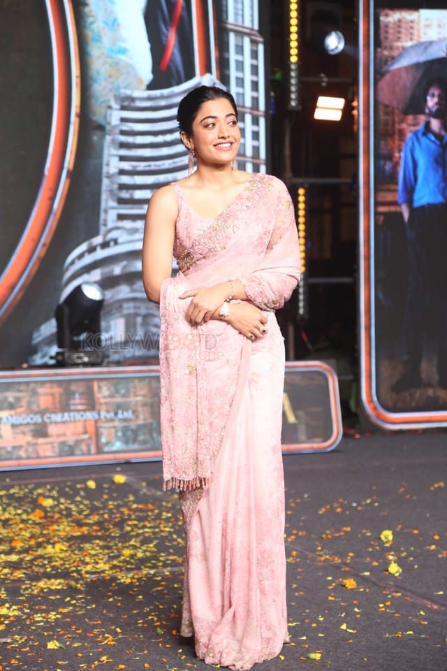 Heroine Rashmika Mandanna at Kuberaa Movie Pre Release Event Photos 05
