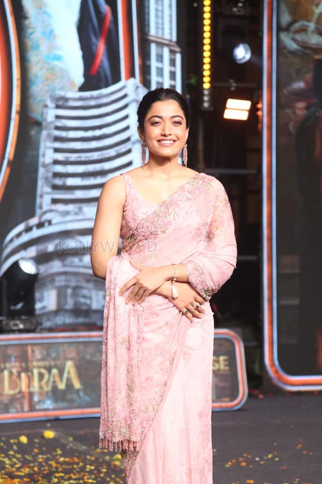 Heroine Rashmika Mandanna at Kuberaa Movie Pre Release Event Photos 07