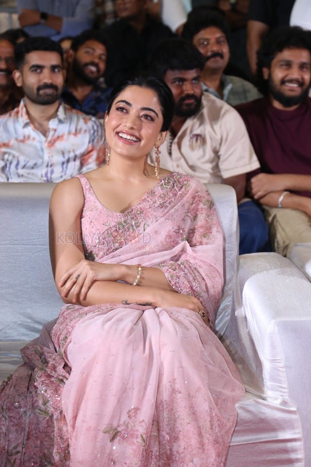 Heroine Rashmika Mandanna at Kuberaa Movie Pre Release Event Photos 44