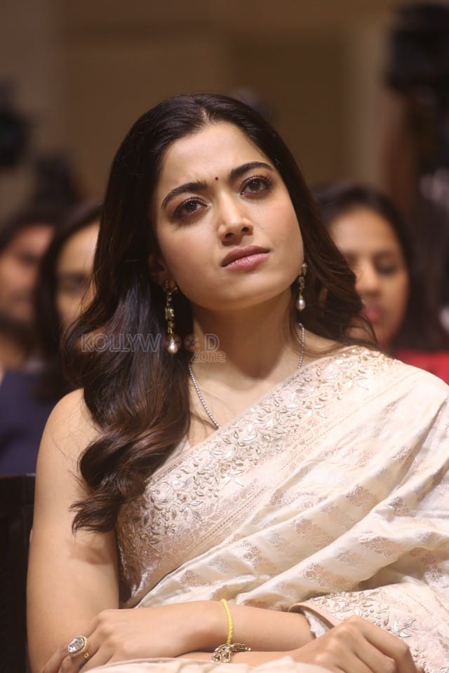 Heroine Rashmika Mandanna at Kuberaa Movie Success Meet Pictures 02