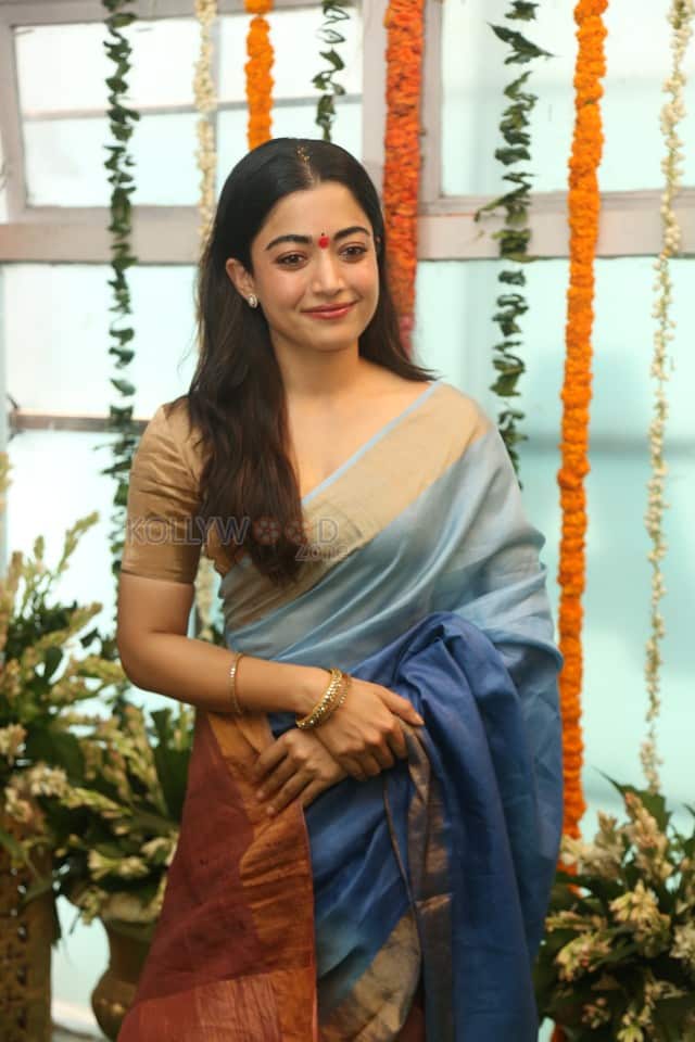 Heroine Rashmika Mandanna at Mysaa Movie Launch Pictures 02