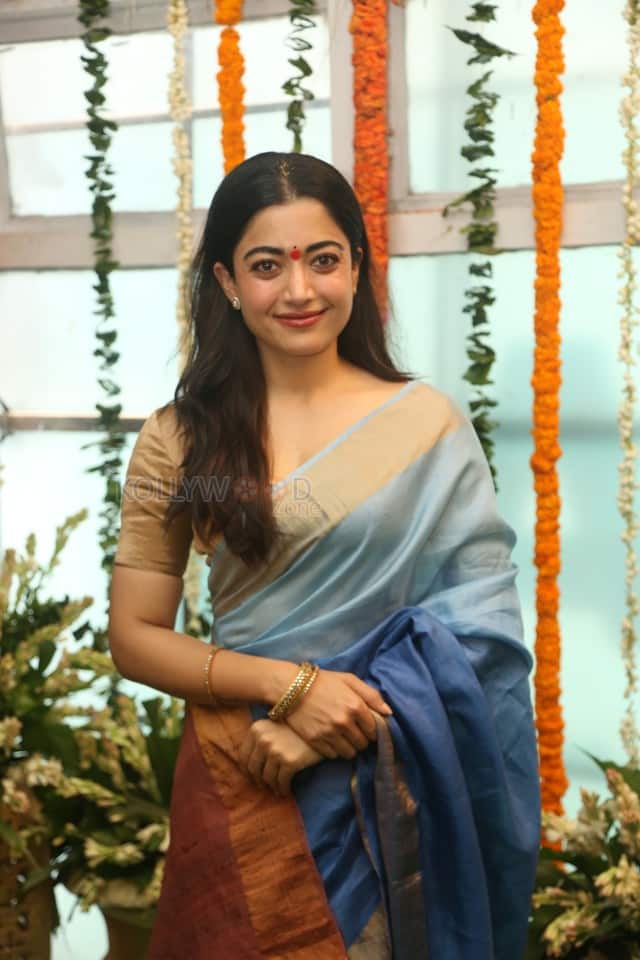 Heroine Rashmika Mandanna at Mysaa Movie Launch Pictures 03