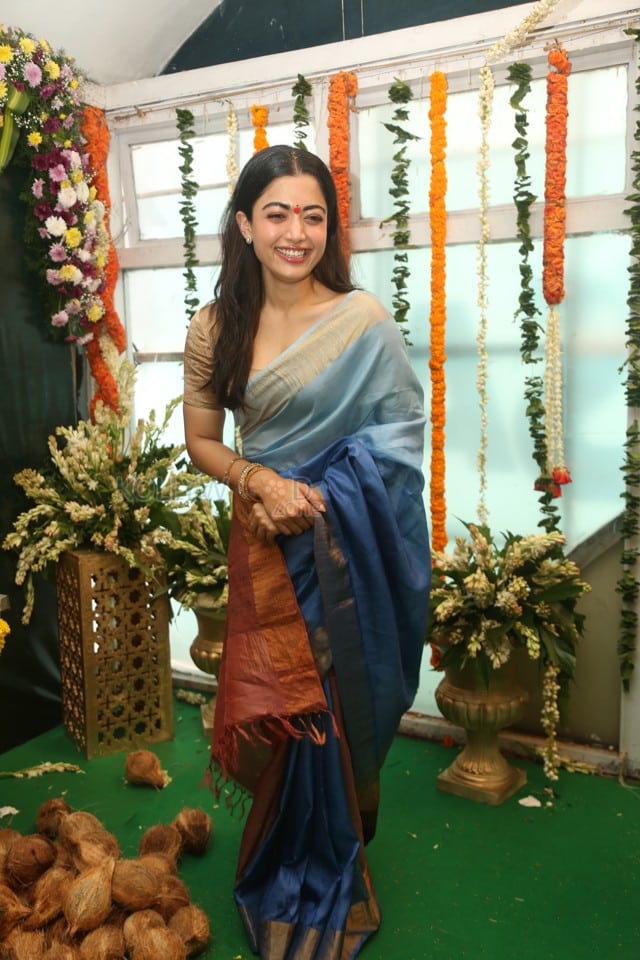 Heroine Rashmika Mandanna at Mysaa Movie Launch Pictures 08