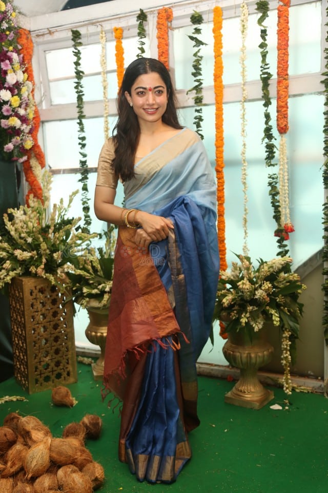 Heroine Rashmika Mandanna at Mysaa Movie Launch Pictures 09