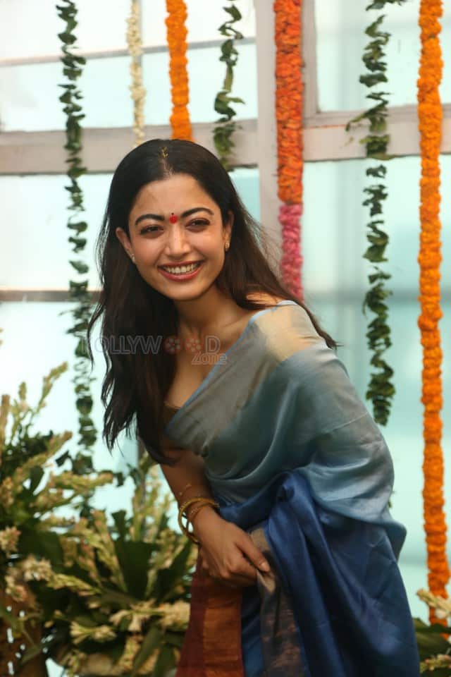 Heroine Rashmika Mandanna at Mysaa Movie Launch Pictures 10