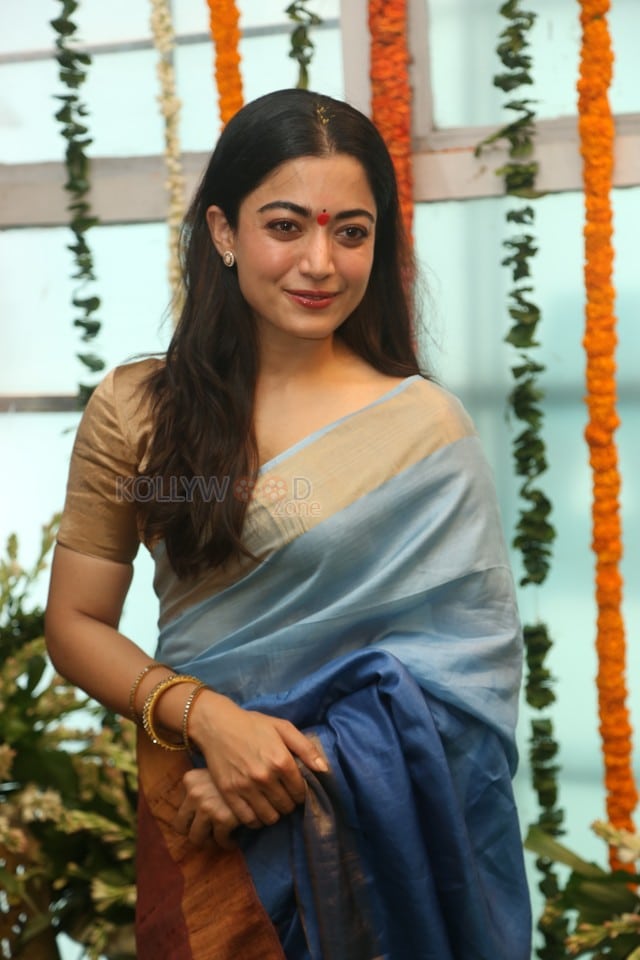 Heroine Rashmika Mandanna at Mysaa Movie Launch Pictures 11