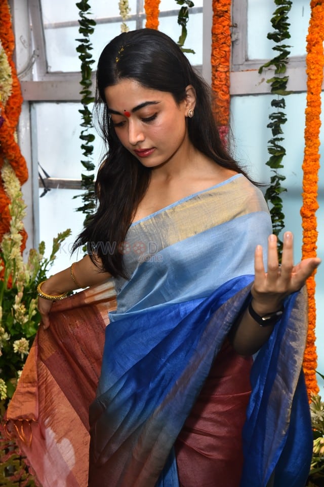 Heroine Rashmika Mandanna at Mysaa Movie Launch Pictures 16