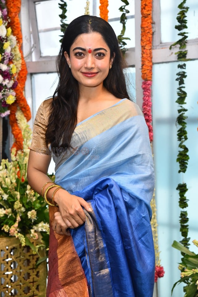Heroine Rashmika Mandanna at Mysaa Movie Launch Pictures 21