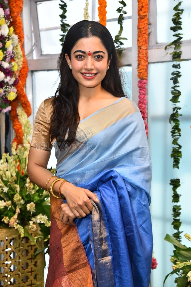 Heroine Rashmika Mandanna at Mysaa Movie Launch Pictures 22