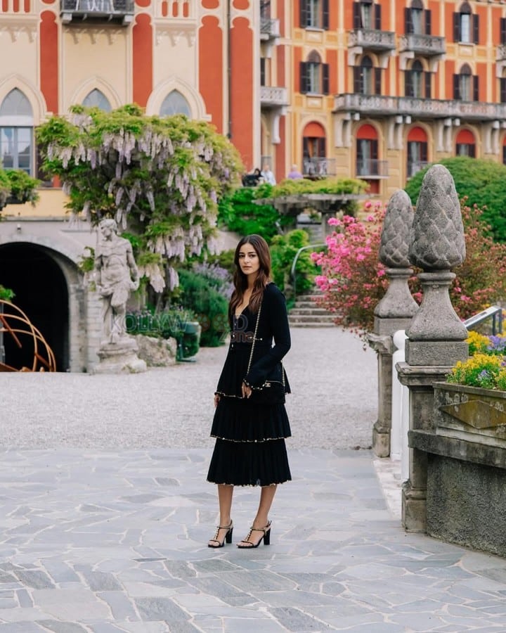 Indian Chanel Ambassador Ananya Panday in Lake Como Italy Photos 06