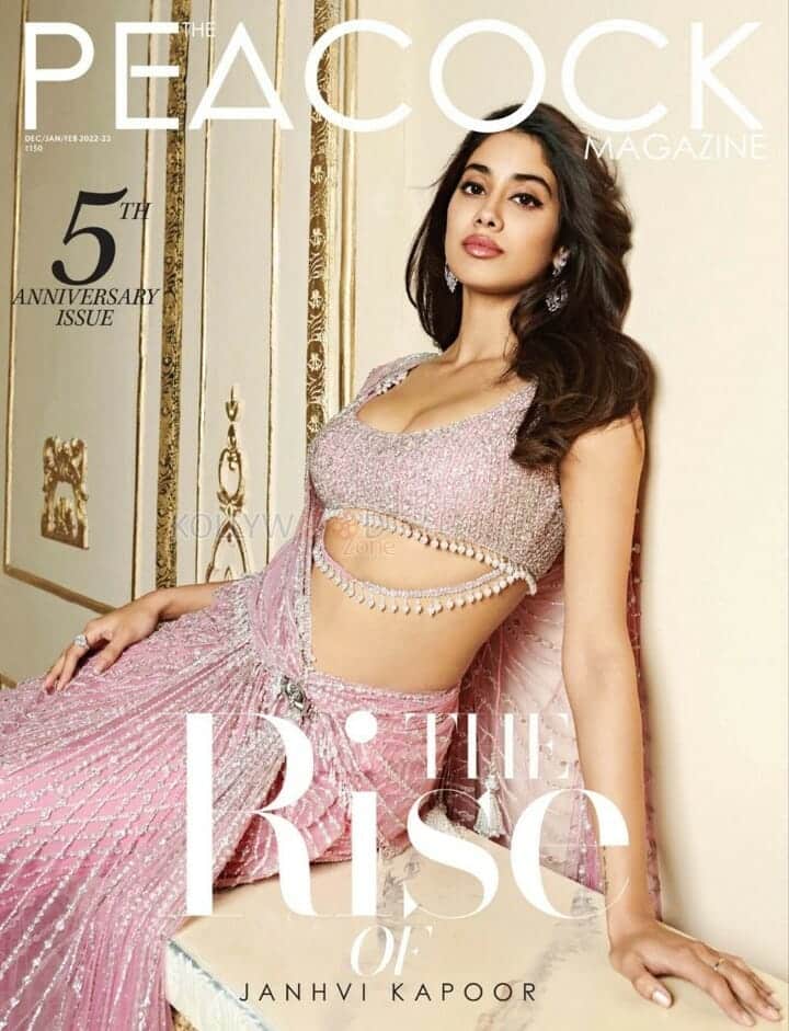Janhvi Kapoor Peacock Magazine Cover Photo 01