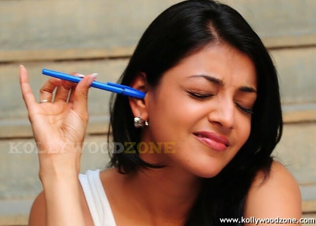 Kajal Agarwal Eating Ice Cream