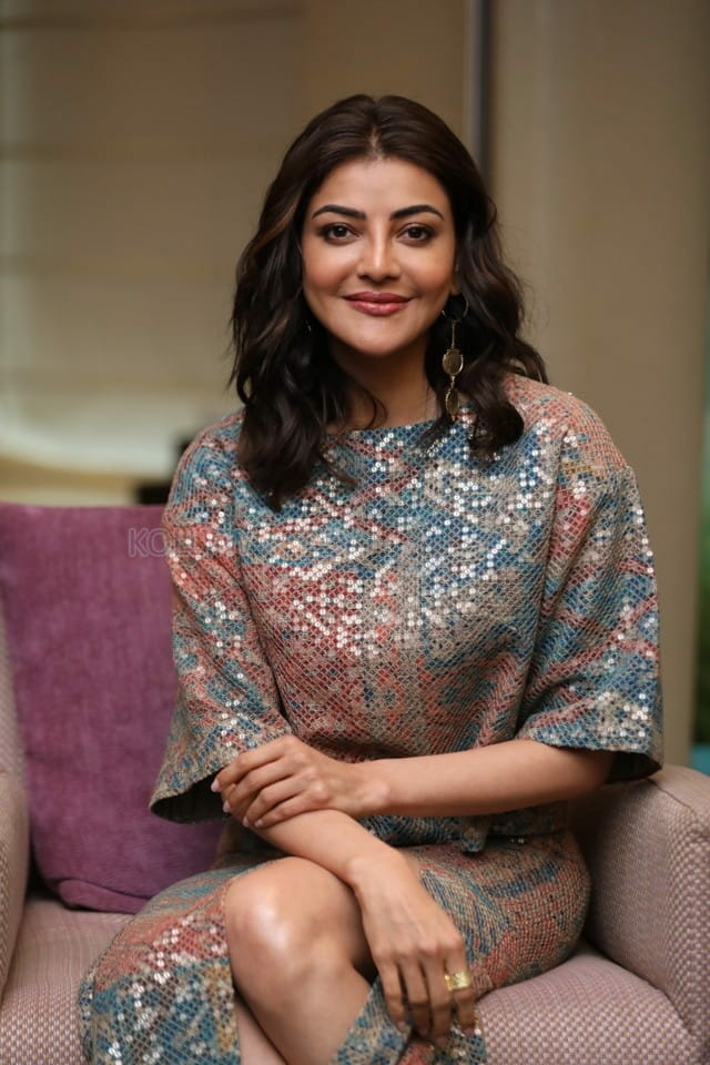 Kajal Aggarwal at Anu and Arjun Movie Interview Pictures