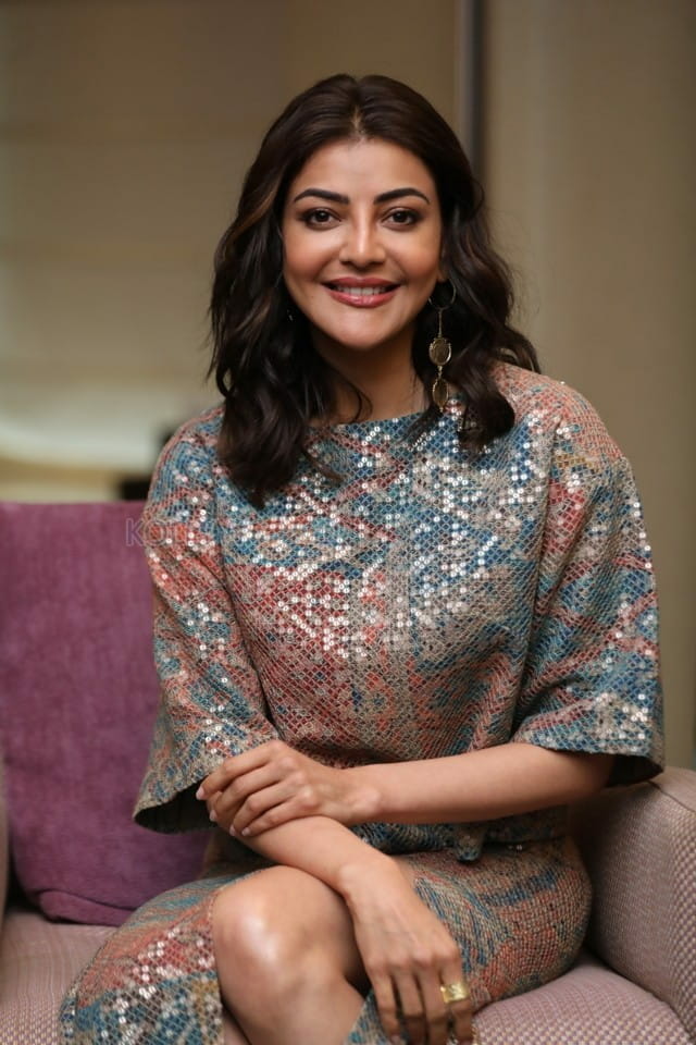 Kajal Aggarwal at Anu and Arjun Movie Interview Pictures