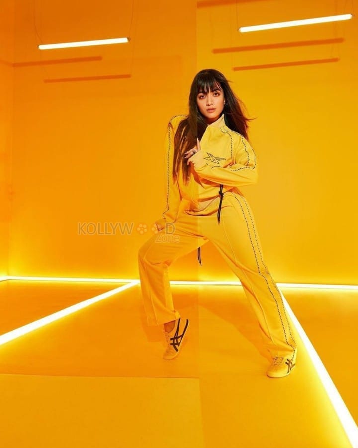 Kannada Actress Rashmika Mandanna Athleisure Photoshoot Pictures 07
