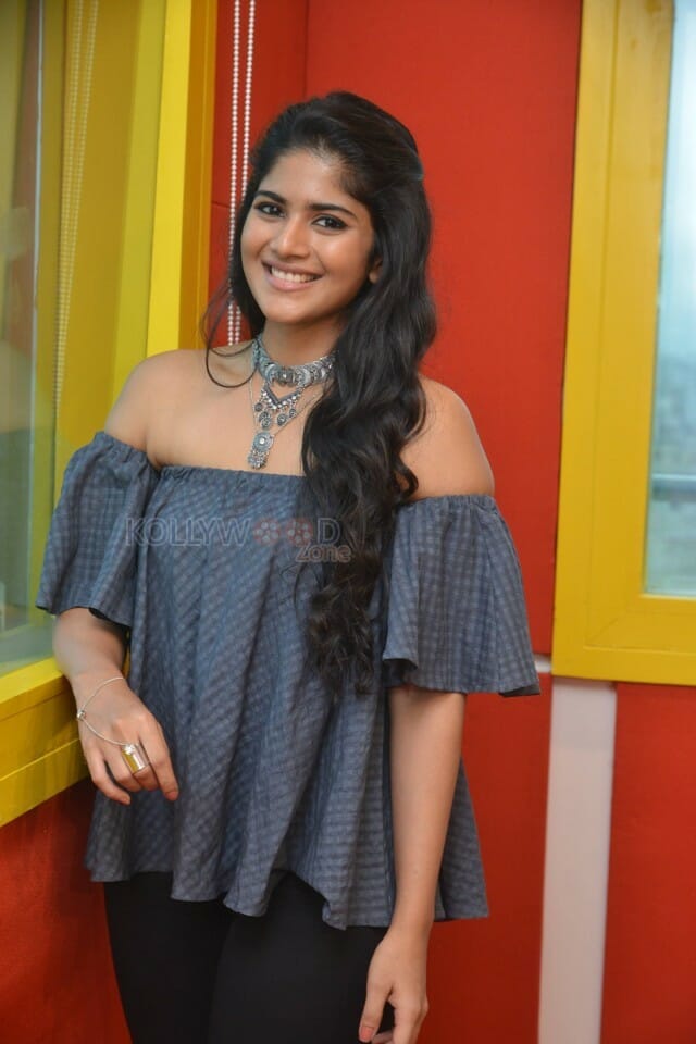 Lie Movie Heroine Mega Akash At Radio Mirchi Photos