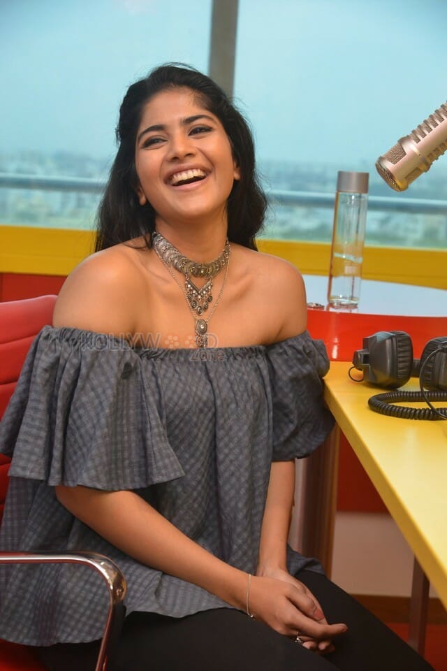 Lie Movie Heroine Mega Akash At Radio Mirchi Photos