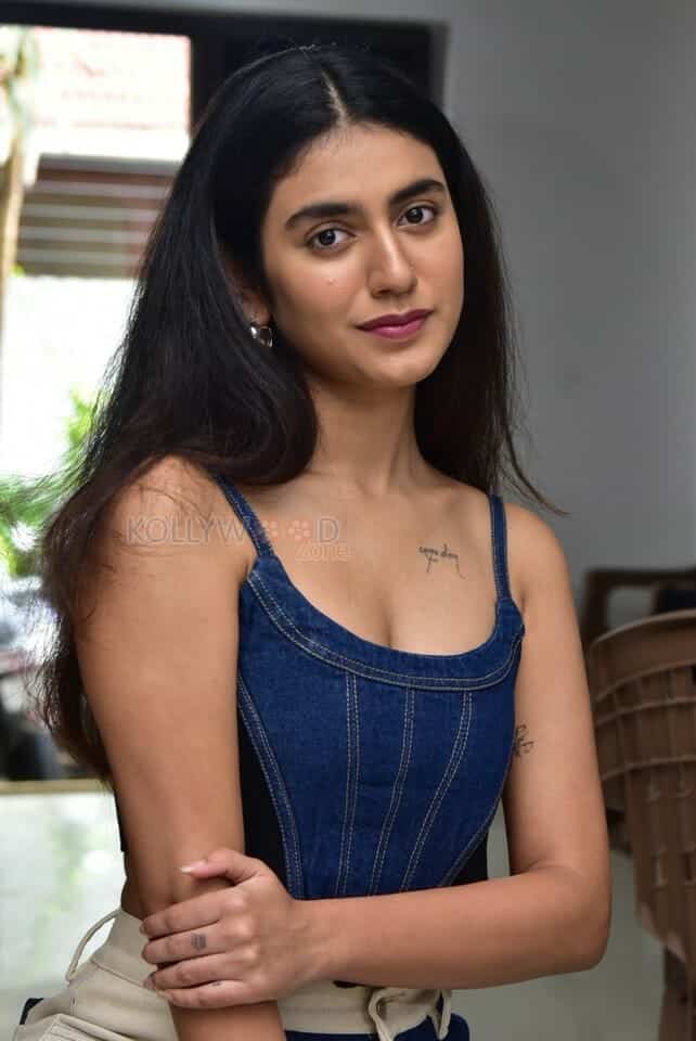 Malayalam Heroine Priya Prakash Varrier at BRO Interview Photos 19