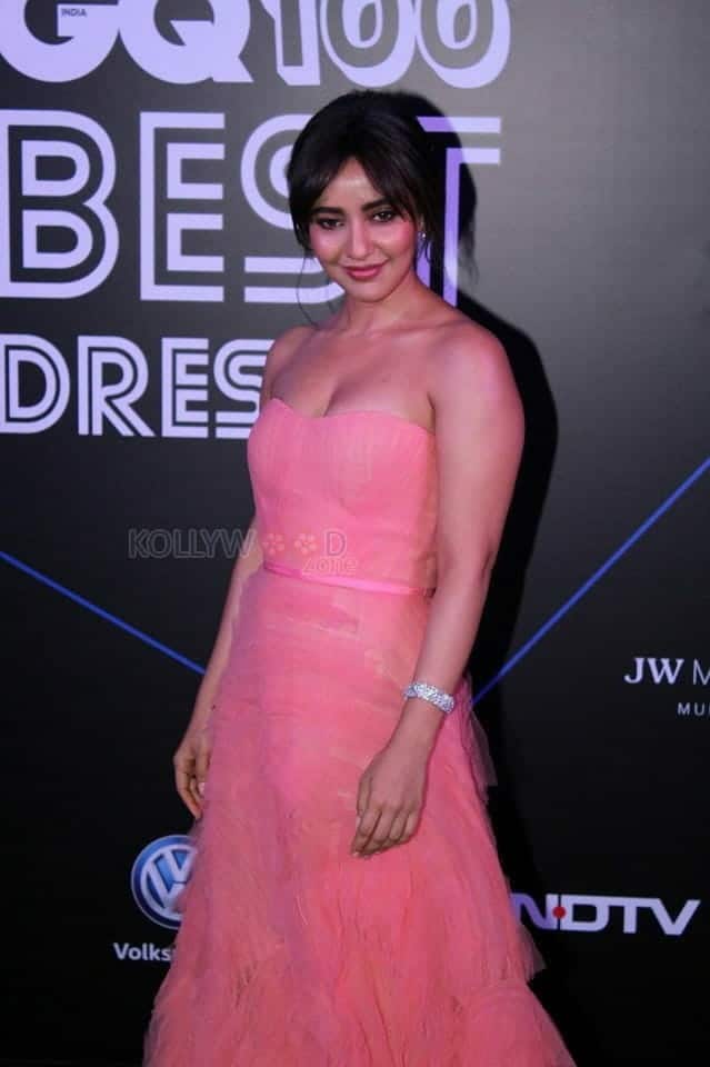 Neha Sharma Hot in Pink Gown 01