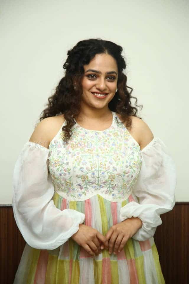 Nithya Menen at Skylab Pre Release Event Photos 01