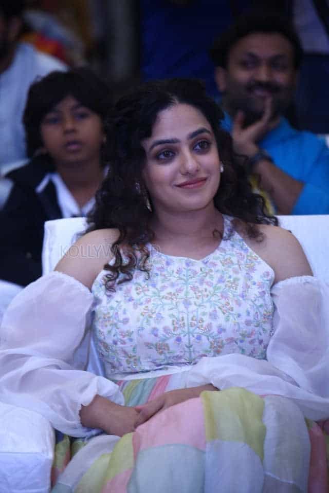 Nithya Menen at Skylab Pre Release Event Photos 05