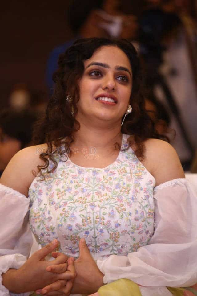 Nithya Menen at Skylab Pre Release Event Photos 06