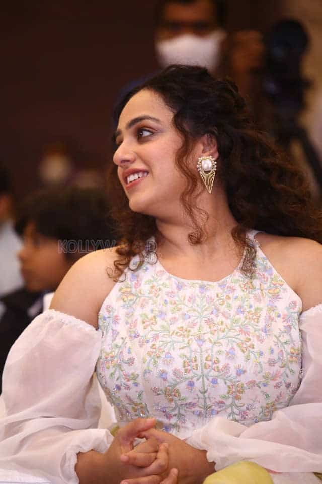 Nithya Menen at Skylab Pre Release Event Photos 07