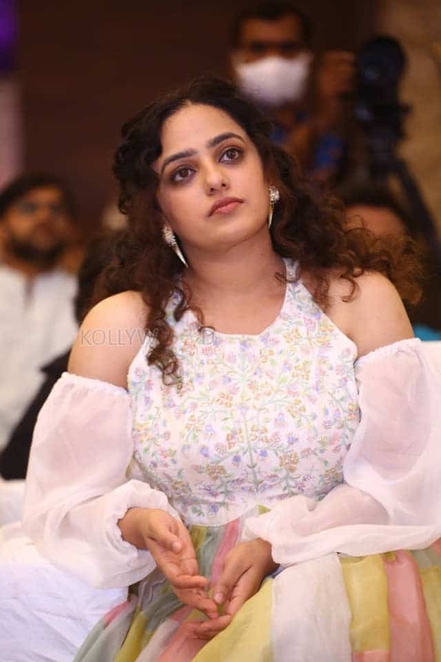 Nithya Menen at Skylab Pre Release Event Photos 09