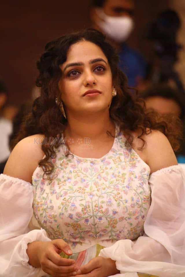 Nithya Menen at Skylab Pre Release Event Photos 10