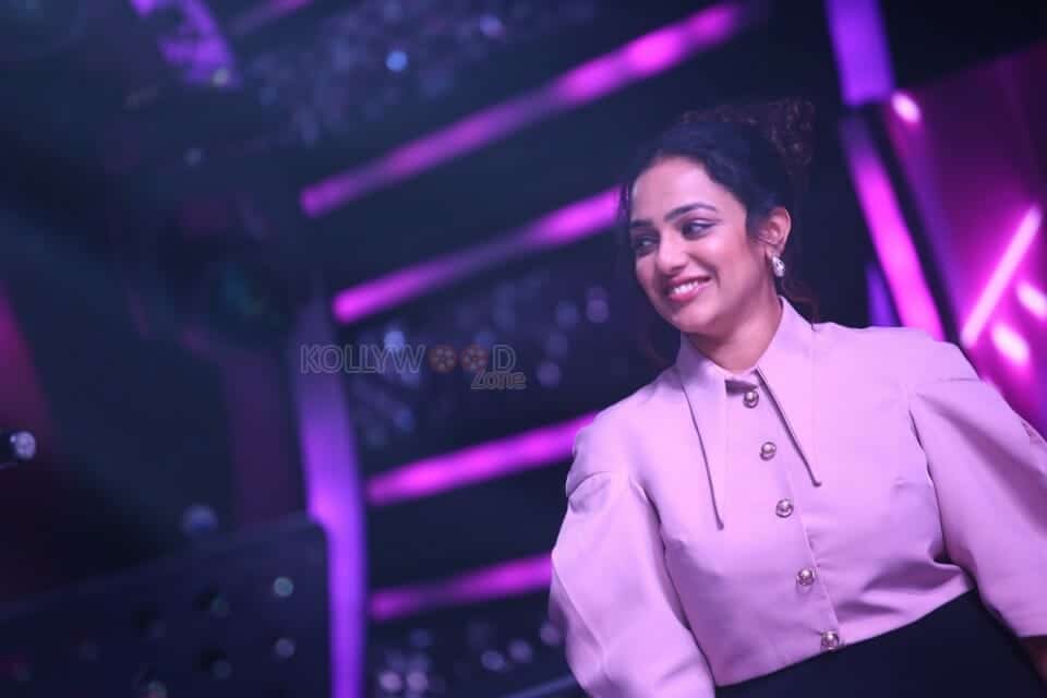 Nithya Menon at Telugu Indian Idol Curtain Raiser Photos 01