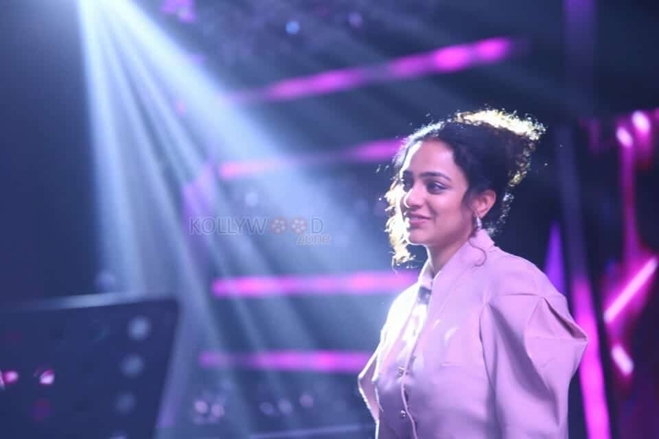 Nithya Menon at Telugu Indian Idol Curtain Raiser Photos 18