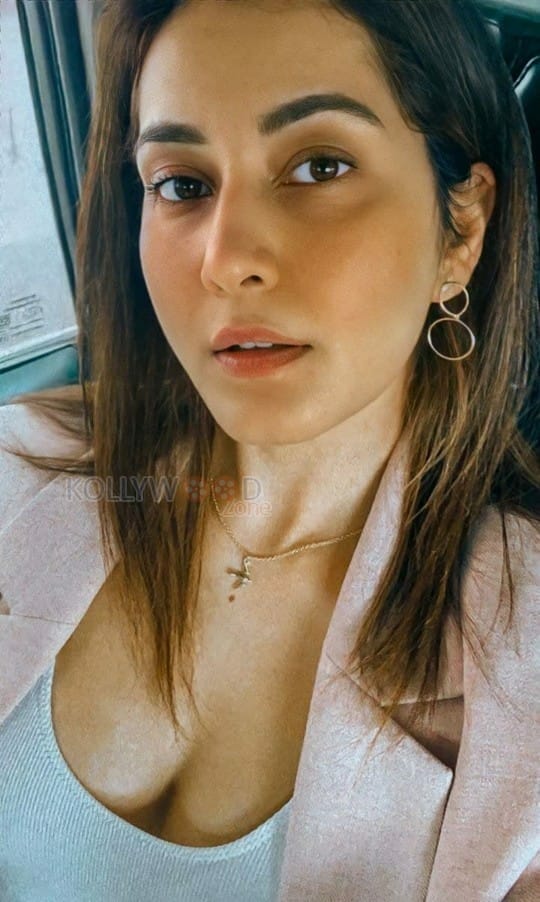 Raashi Khanna Sexy Cleavage Story Pic