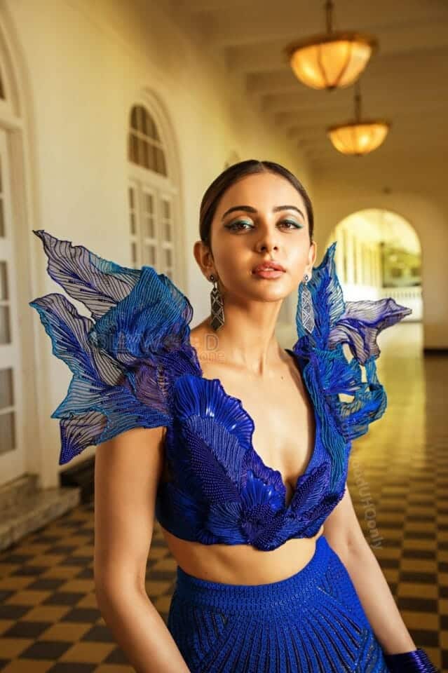 Rakul Preet Singh in an elegant Blue Dress Photo 01