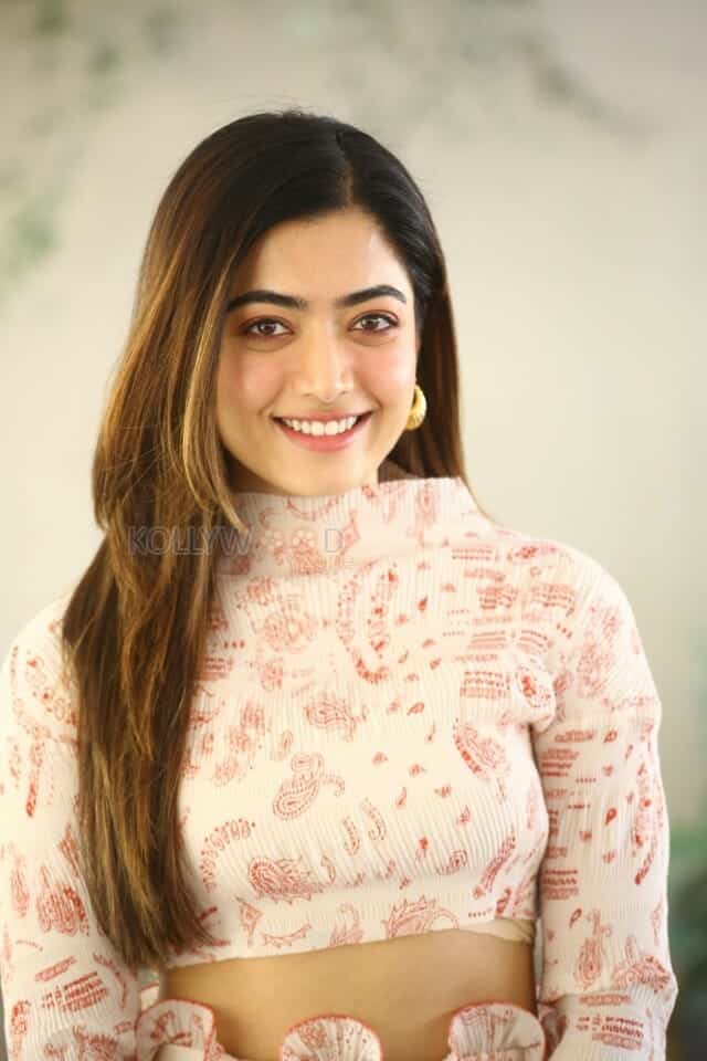 Rashmika Mandanna at Aadavallu Meeku Johaarlu Movie Interview Pictures 03