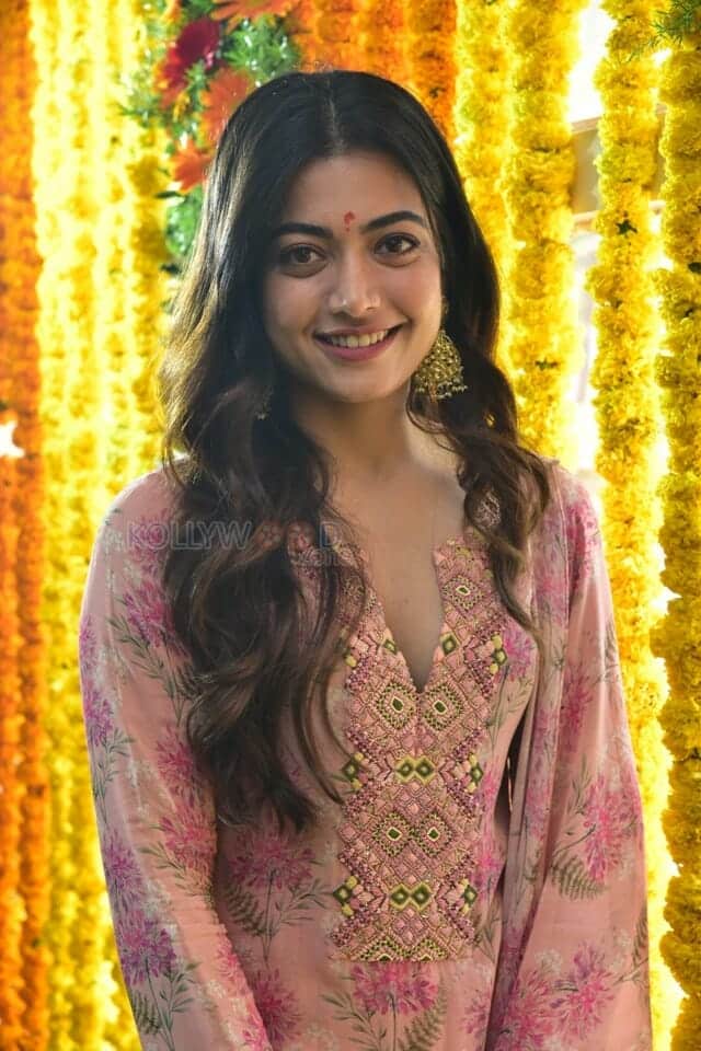 Rashmika Mandanna at Rainbow Movie Launch Photos 28