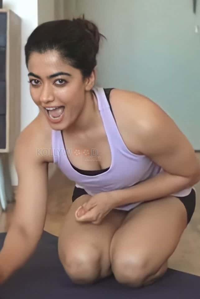 Rashmika Mandanna in the Gym 01