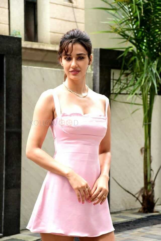 Ravishing Disha Patani in a Mini Pink Dress Pictures 02