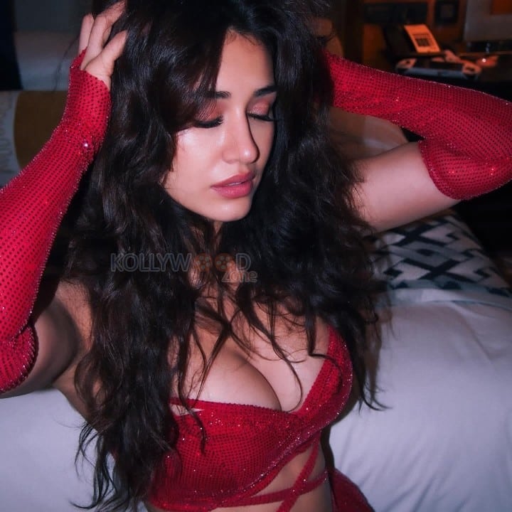 Red Hot Disha Patani in a Dazzling Crop Top and Mini Skirt Pictures 03