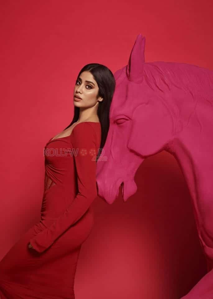 Red Hot Janhvi Kapoor Horse Photoshoot Pictures 07