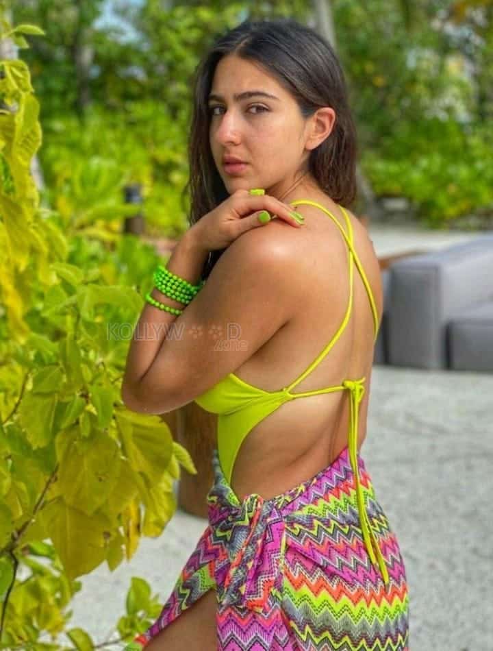 Sara Ali Khan in a Neon Bikini Photo 01