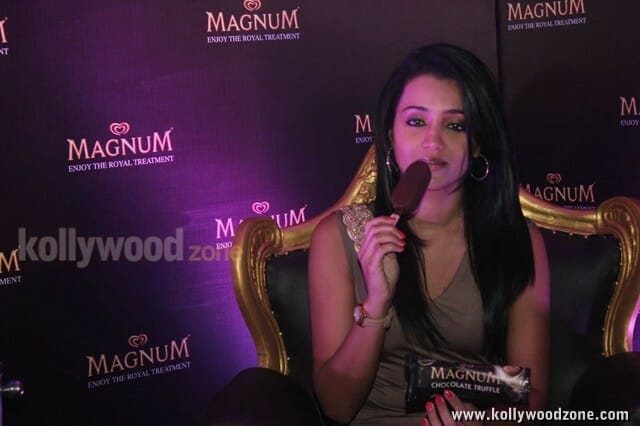 Sexy Actress Trisha Magnum Ice Cream Launch Photos