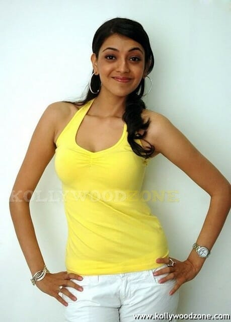 Sexy Gorgeous Kajal Agarwal In Yellow