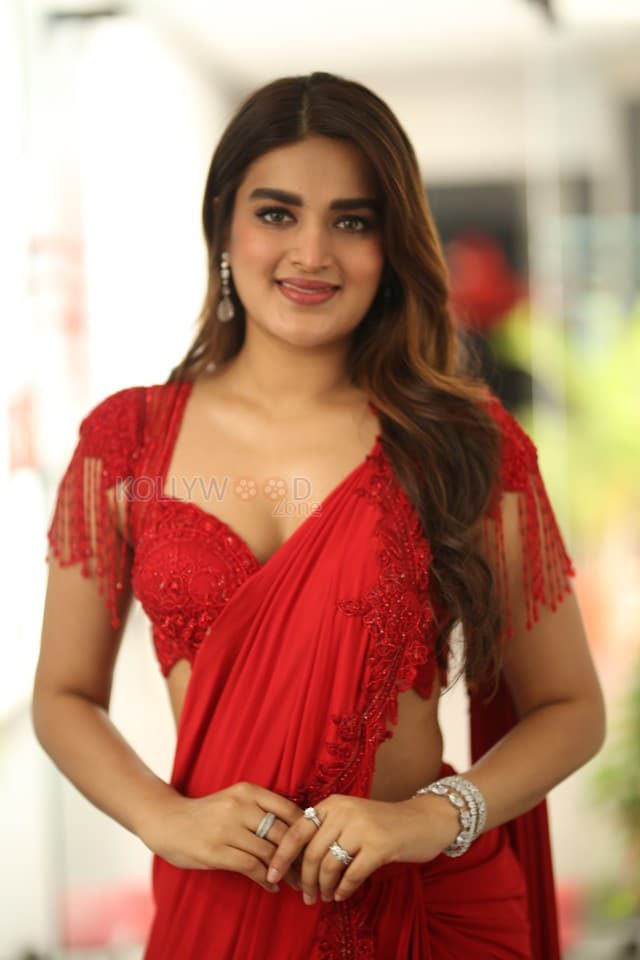 Sexy Nidhhi Agerwal at Hari Hara Veera Mallu Interview Photos 15