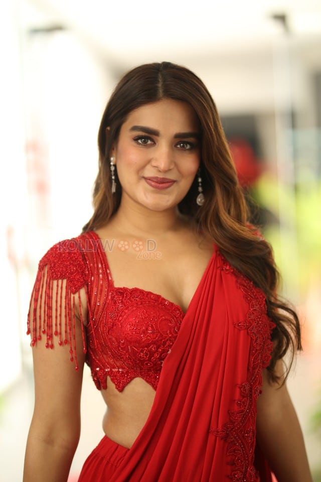 Sexy Nidhhi Agerwal at Hari Hara Veera Mallu Interview Photos 22