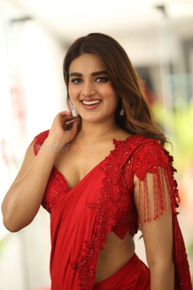 Sexy Nidhhi Agerwal at Hari Hara Veera Mallu Interview Photos 30