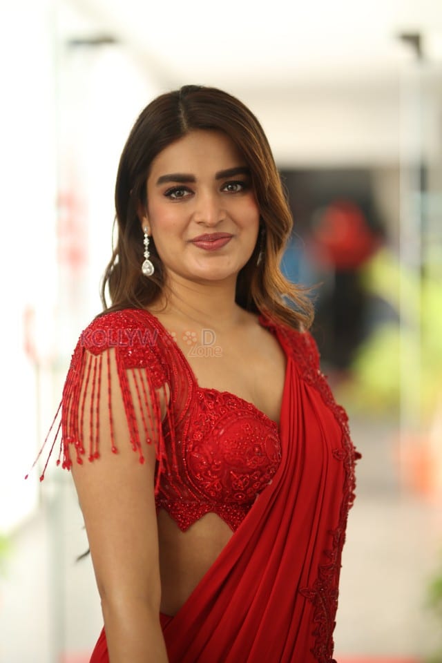 Sexy Nidhhi Agerwal at Hari Hara Veera Mallu Interview Photos 33