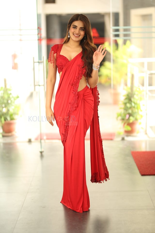 Sexy Nidhhi Agerwal at Hari Hara Veera Mallu Interview Photos 58